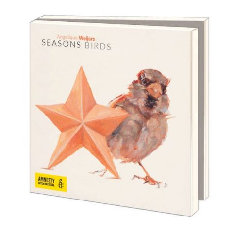 Kerstkaarten Angelique Weijers, Seasons Birds 