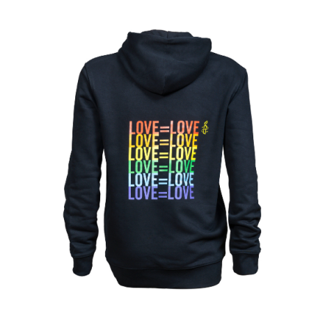 Uniseks sweater met capuchon LOVE = LOVE 
