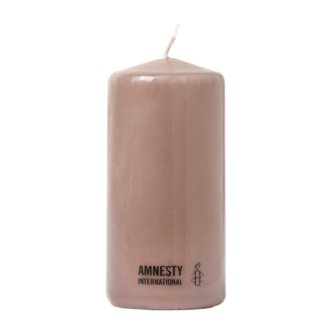 Amnesty kaars classic logo taupe