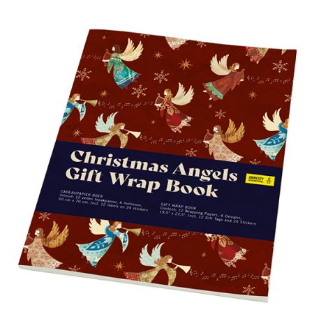 Cadeau papier boek Christmas Angels 