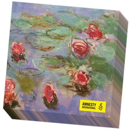 Servetten Monet, Water Lilies