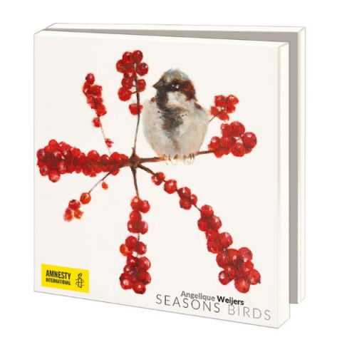Kerstkaarten Angelique Weijers, Seasons Birds 