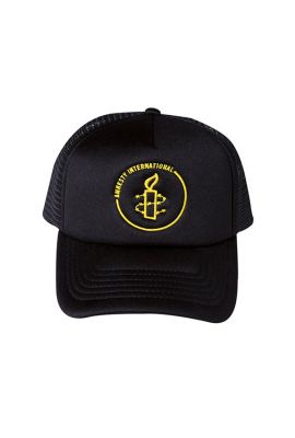 Amnesty cap - gele opdruk