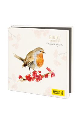 Wenskaarten Michelle duJardin Birds and Blossoms