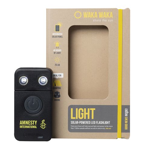  WakaWaka LED-zaklamp zwart