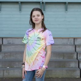 Kinder T-shirt Amnesty-logo - tie dye