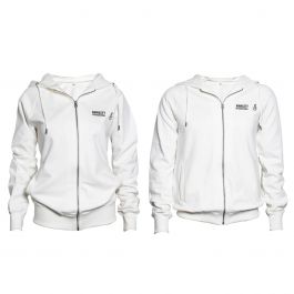 Amnesty unisex logo hoodie met rits - ivoor