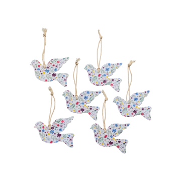 Plantbare kersthangers vredesduif