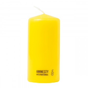 Amnesty kaars classic logo geel 