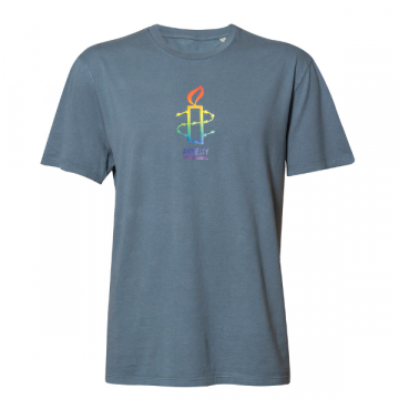 Amnesty uniseks T-shirt PRIDE - grijs