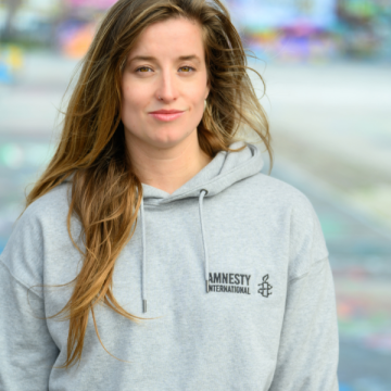 Amnesty Logo Hoodie Lichtgrijs
