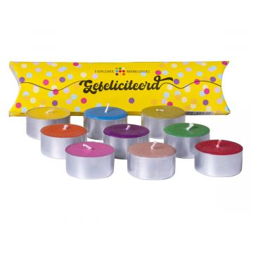 Waxine lichtjes | Gefeliciteerd 