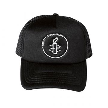 Amnesty cap - witte opdruk