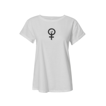 Feminist T-Shirt logo-zwart 