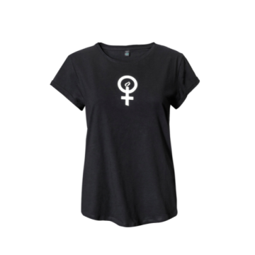 Feminist T-Shirt-logo-wit 