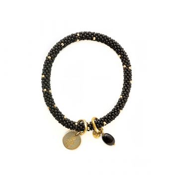Jacky logo Zwart Armband