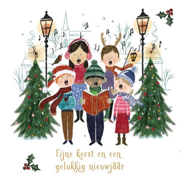 Kerstkaarten kinderkoor