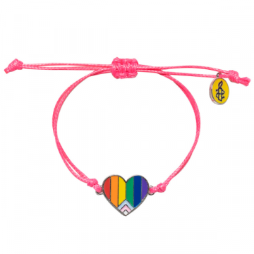 Amnesty-Icons armband Pride | roze