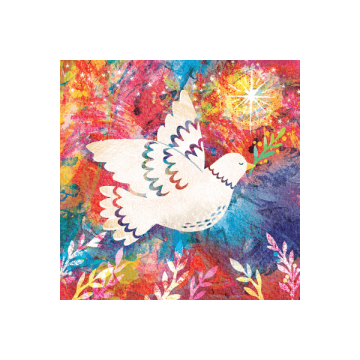 Kerstkaarten Rainbow Doves 