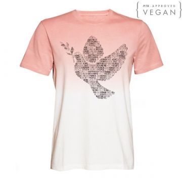 Amnesty uniseks T-shirt Peace dove | roze