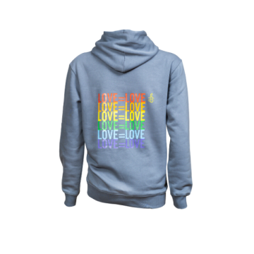 Uniseks sweater met capuchon LOVE = LOVE 