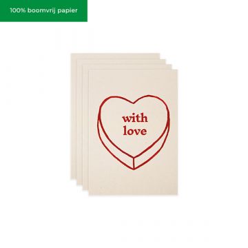 With love | ansichtkaarten