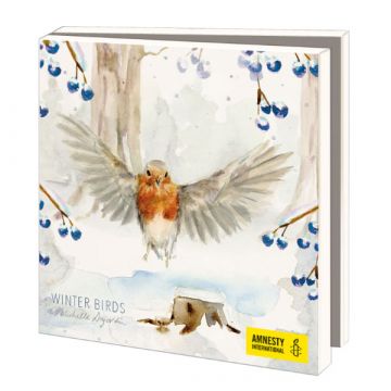 Wenskaarten Michelle DuJardin Winter Birds           